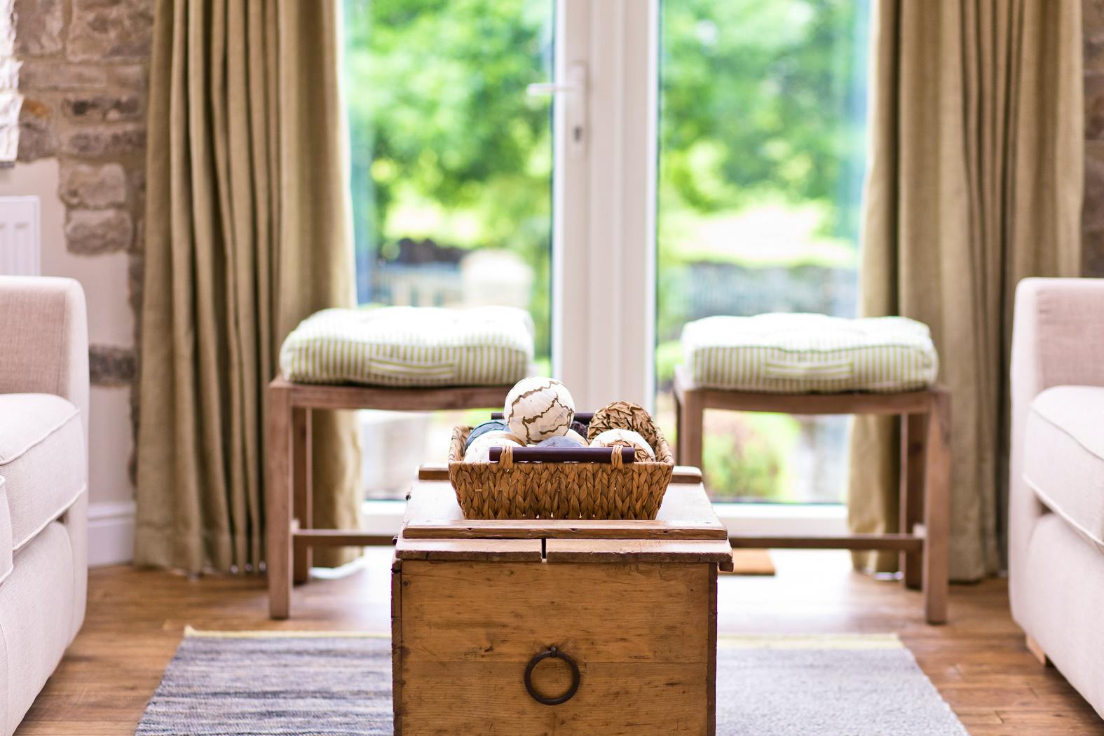 Patio doors out onto the garden