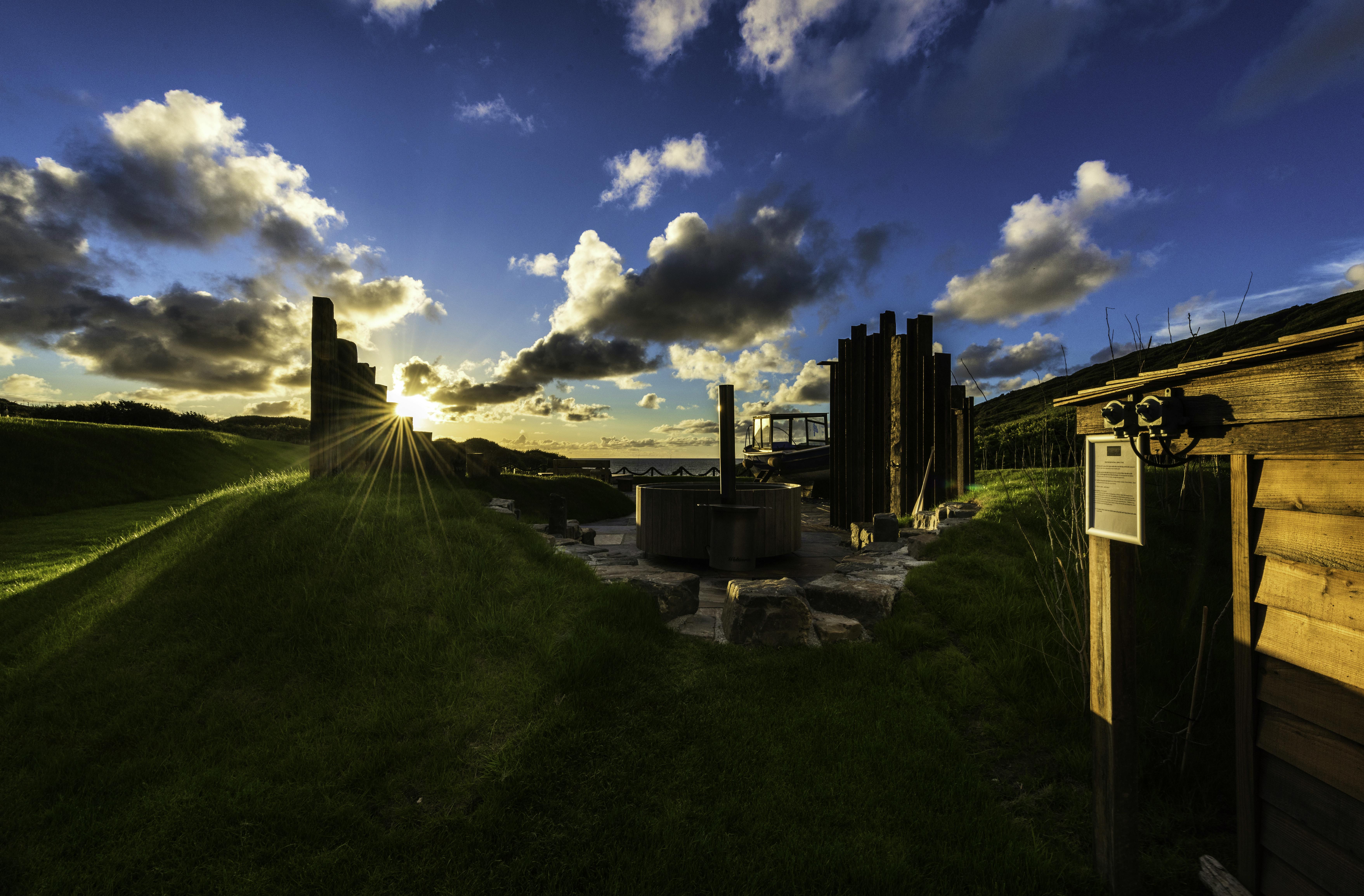 Sunset from the hot tub