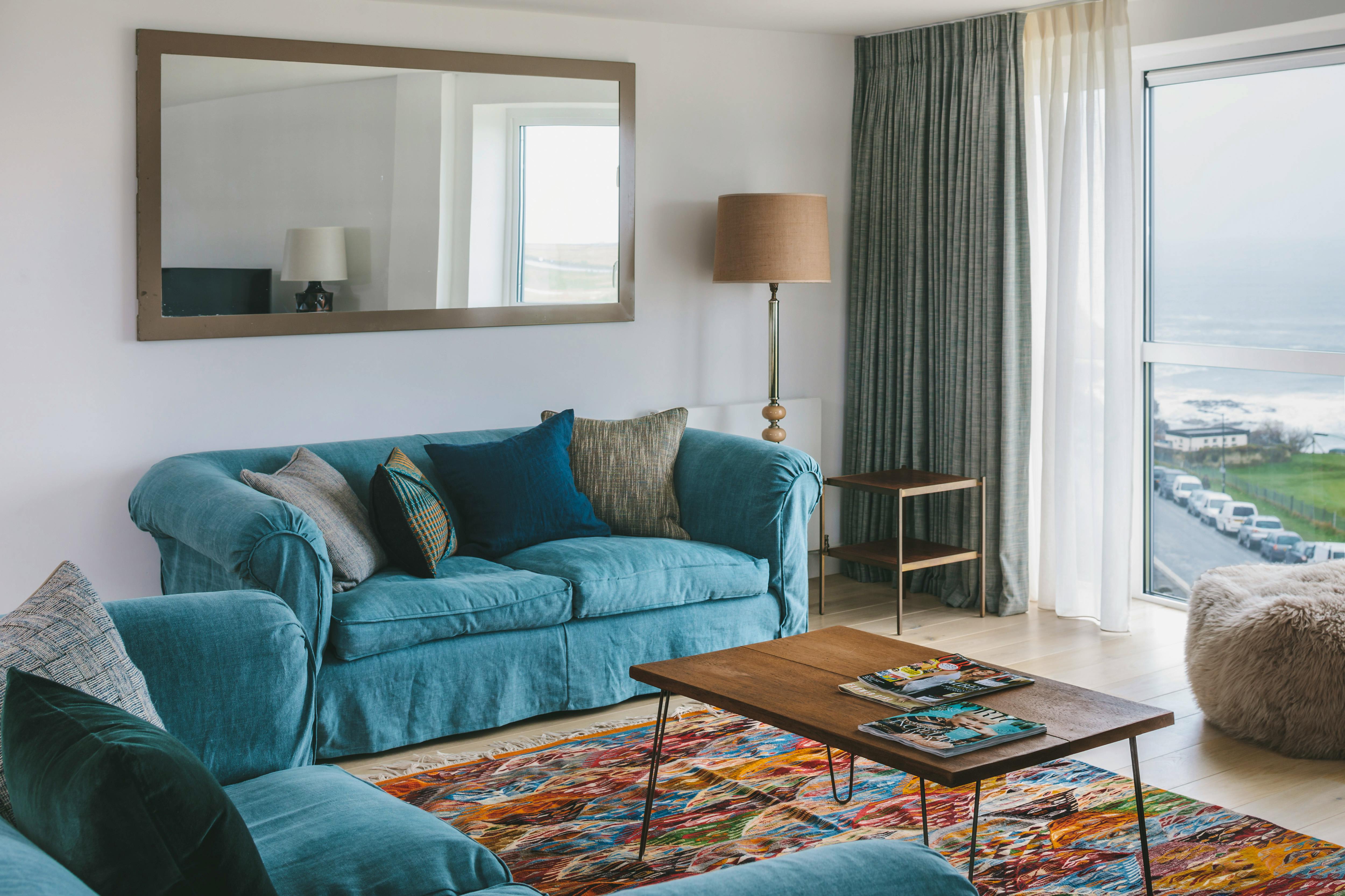 Huge Master bedroom with large sitting area and great sea views