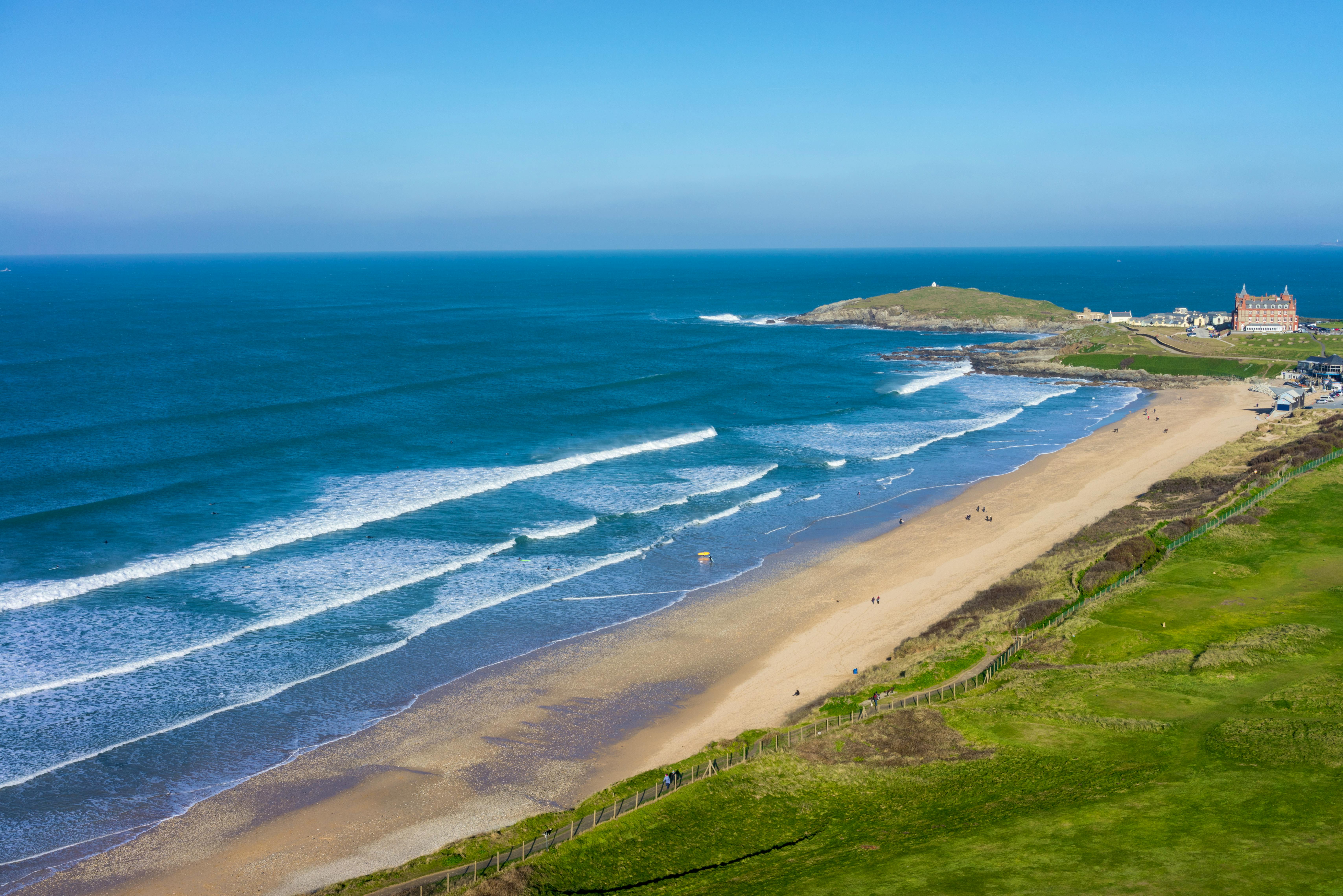 Overlooking world renowned Fistral Beach