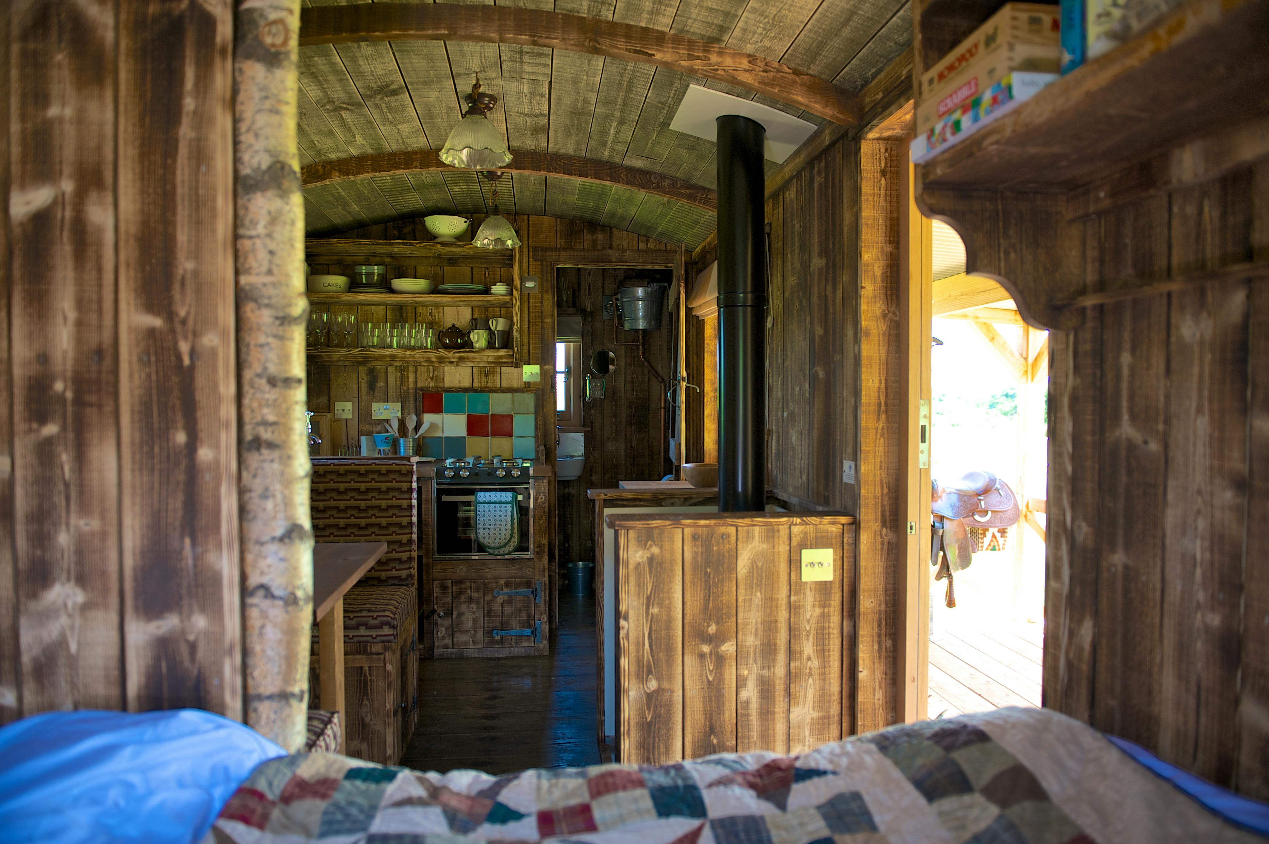 Ranchers cabin inside