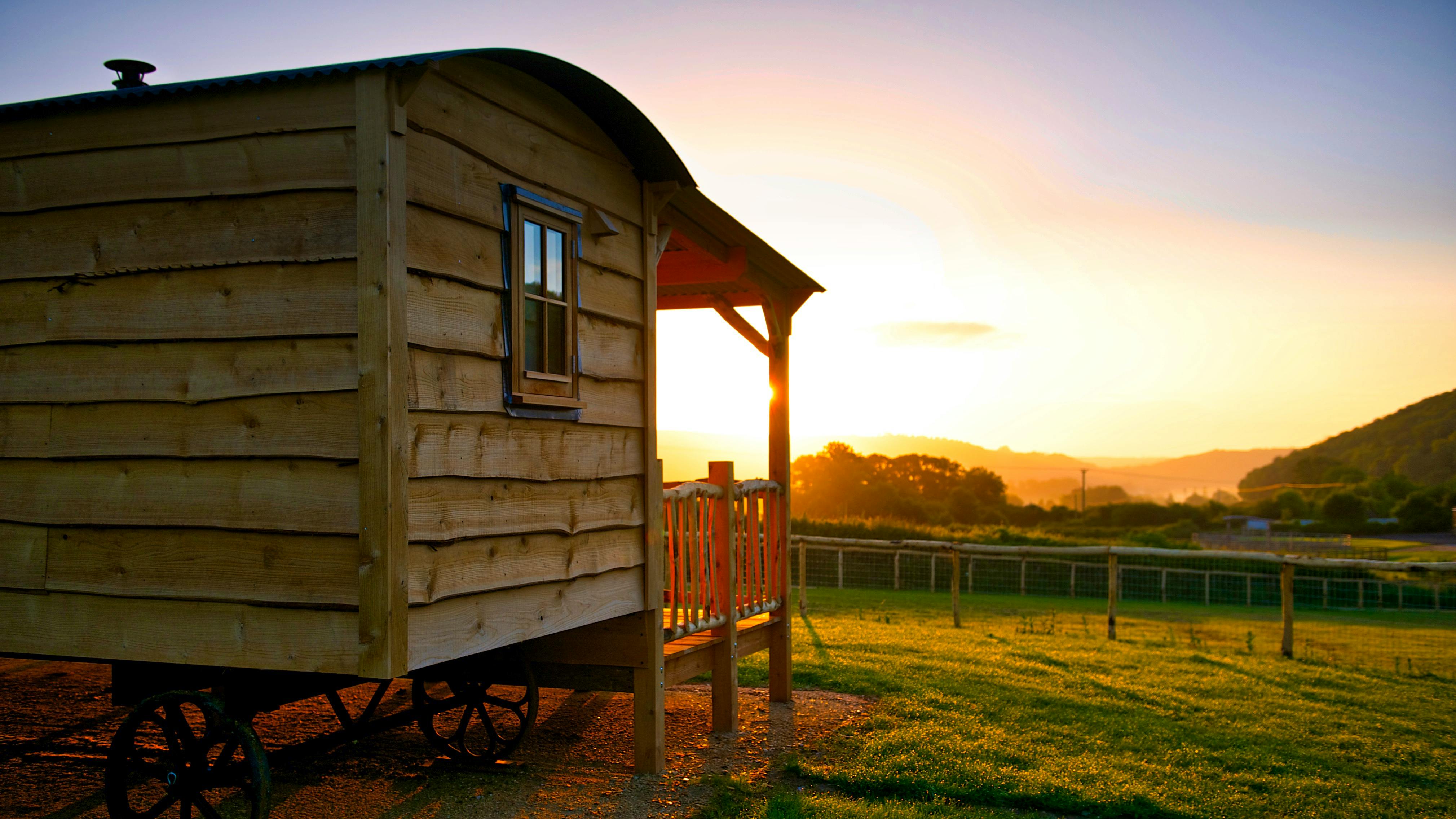 Views at Sunset from our Cabins