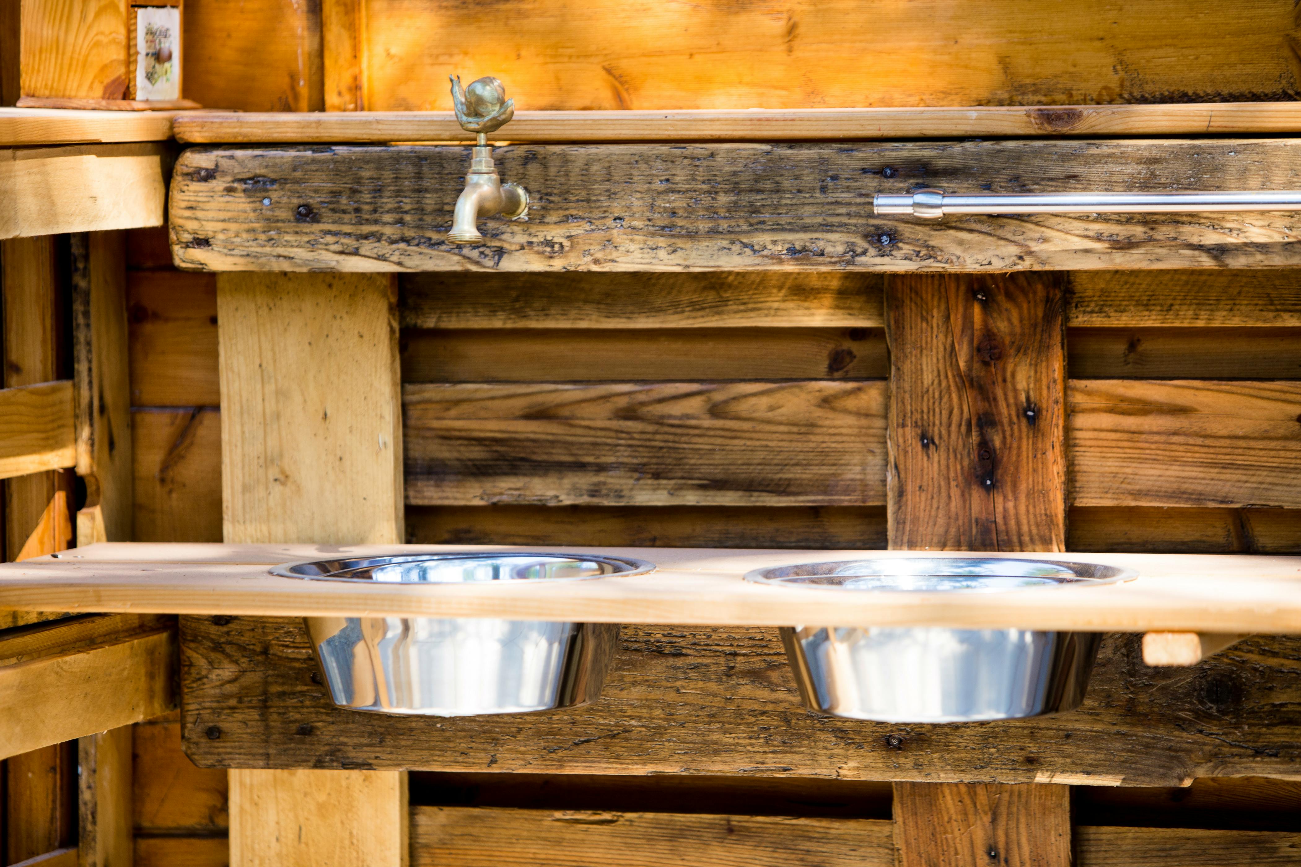 Playground's mud kitchen.