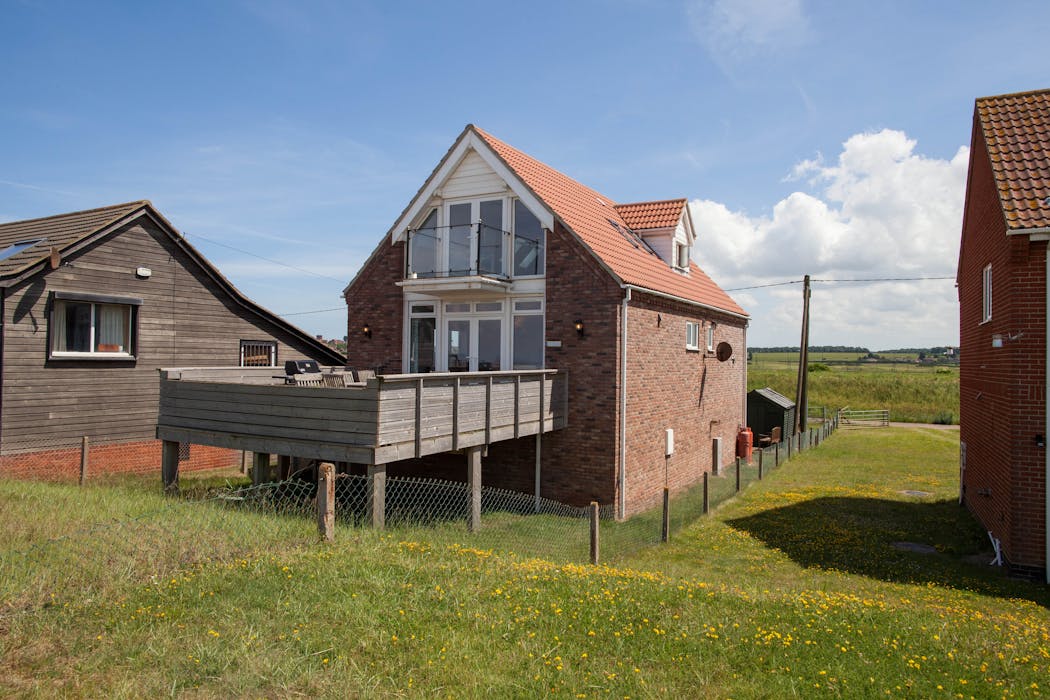 The Heacham House, a house on the beach in Norfolk.