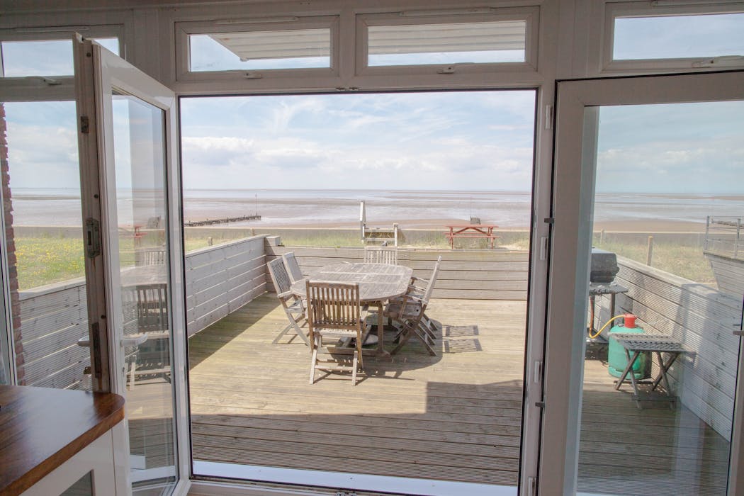 The Heacham House, a house on the beach in Norfolk.