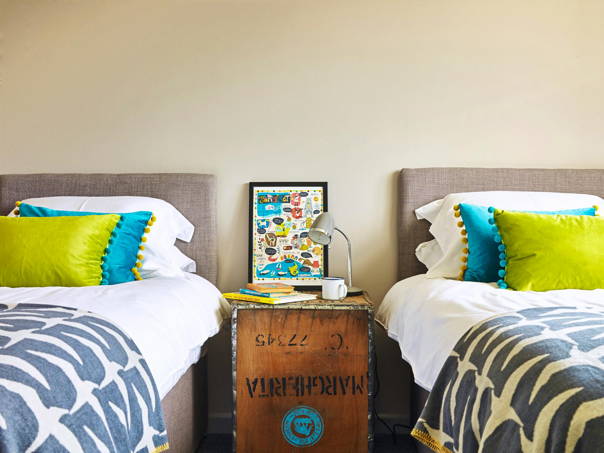 Quirky interiors throughout