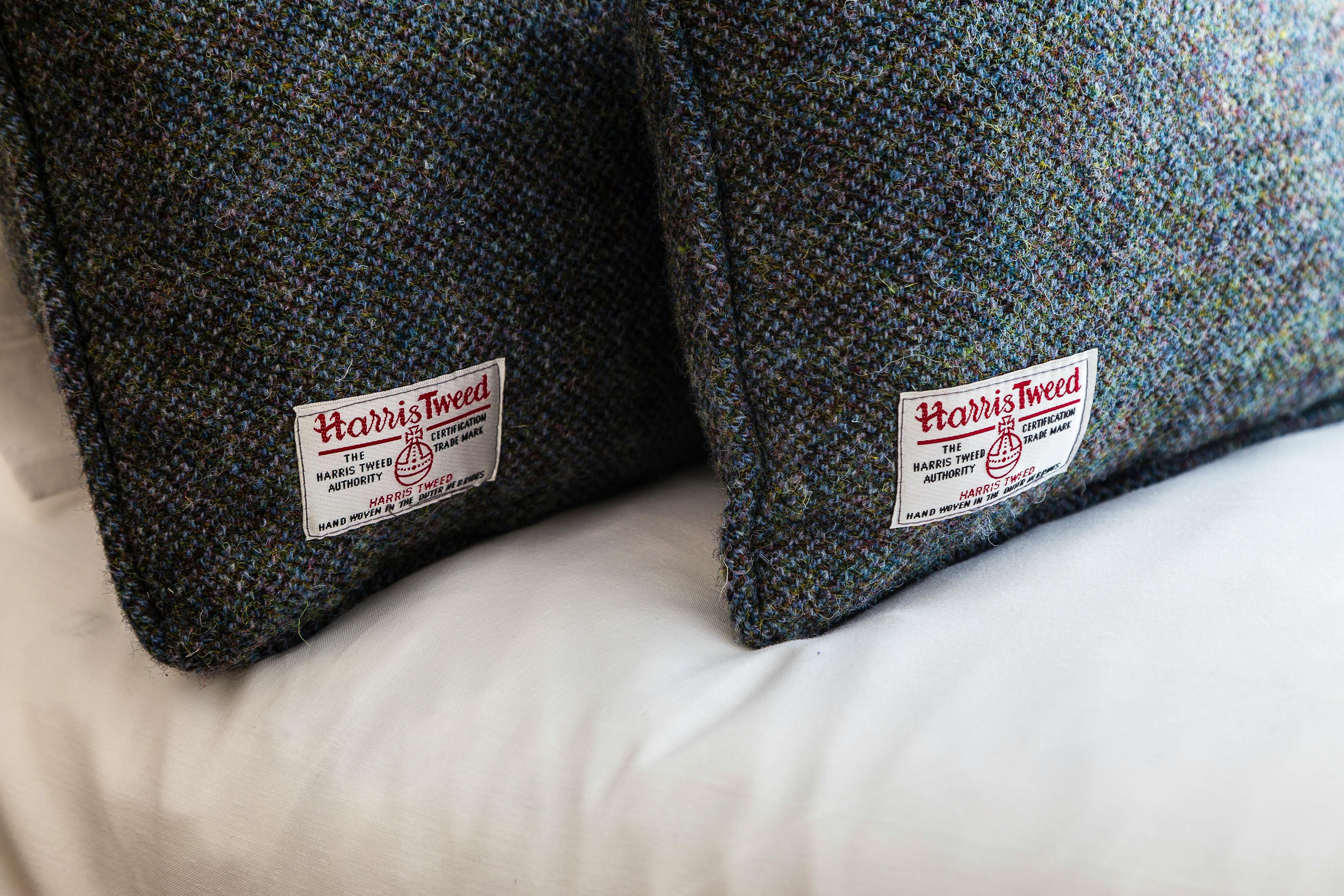 Harris Tweed touches can be found in the master bedroom. 