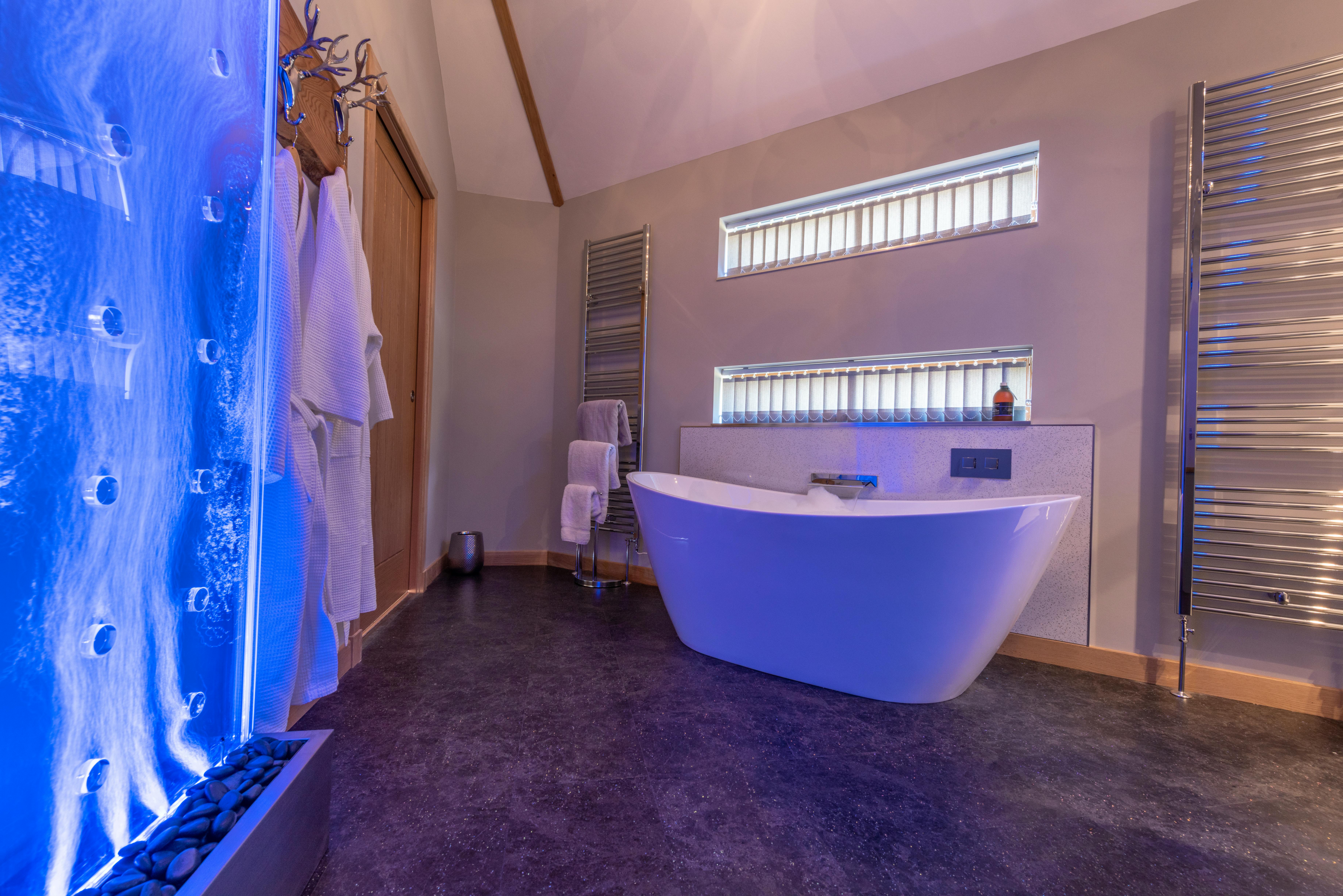 Silver Birch Treehouse - Double-ended slipper bath