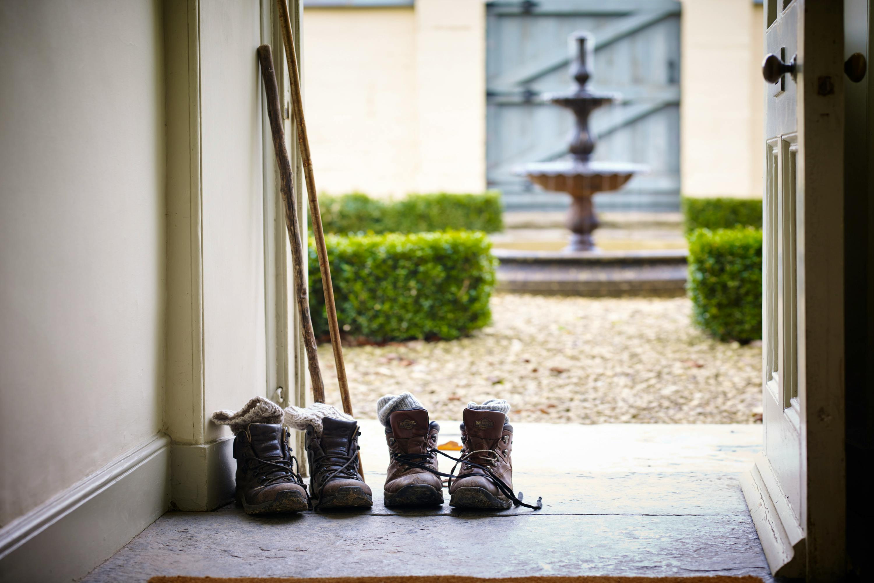 Walk from farm gate across AONB