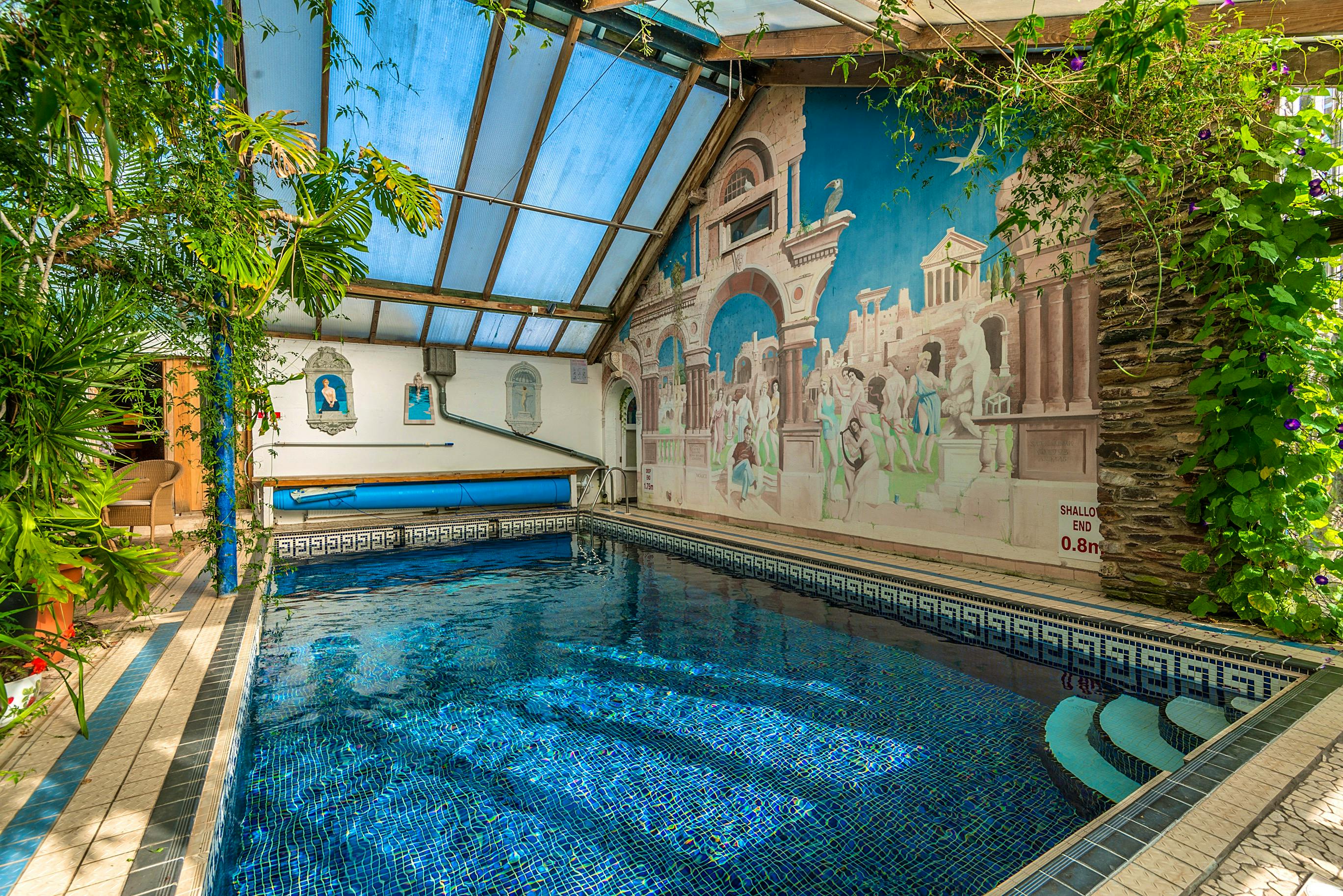Swimming pool mural
