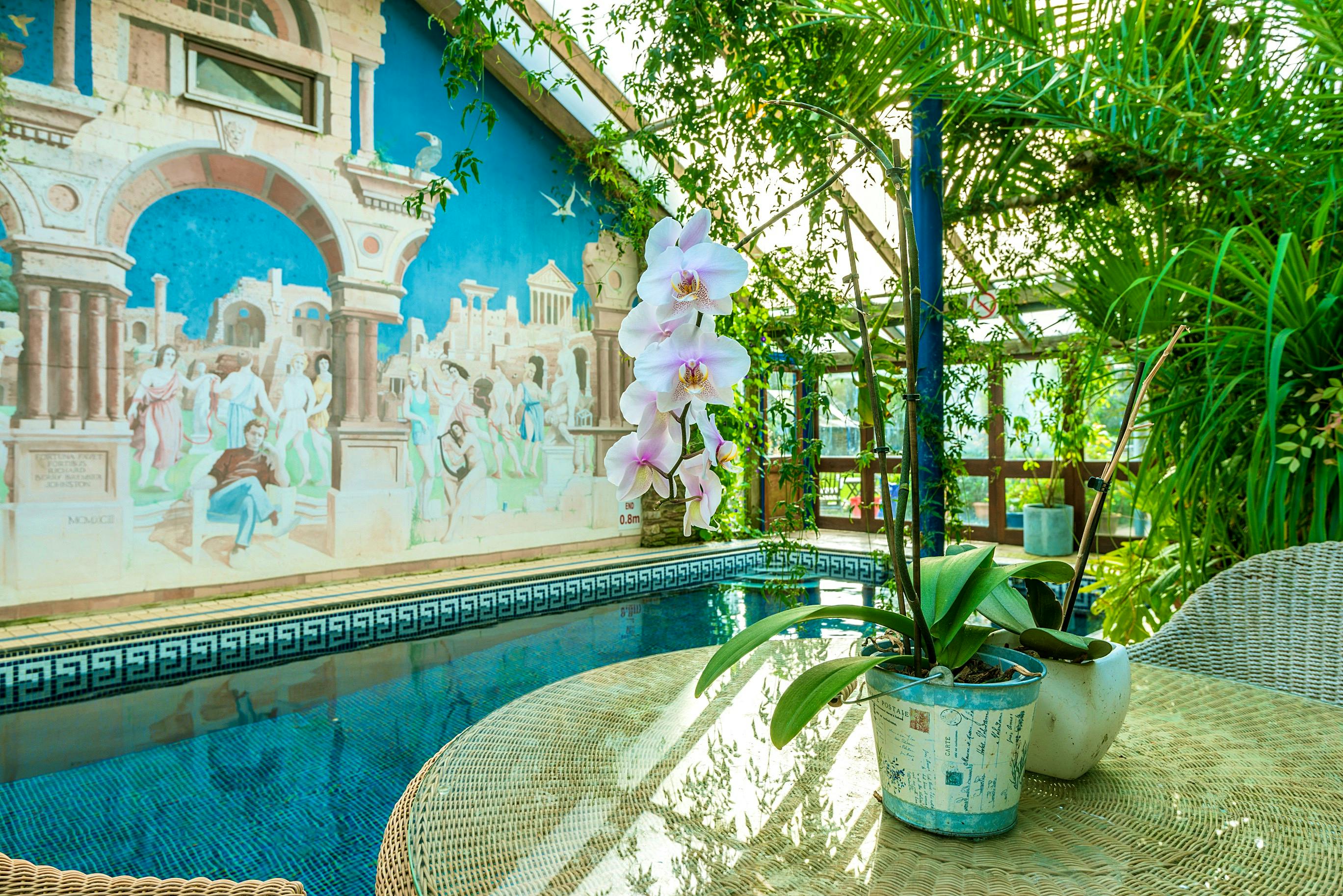 Heated swimming pool