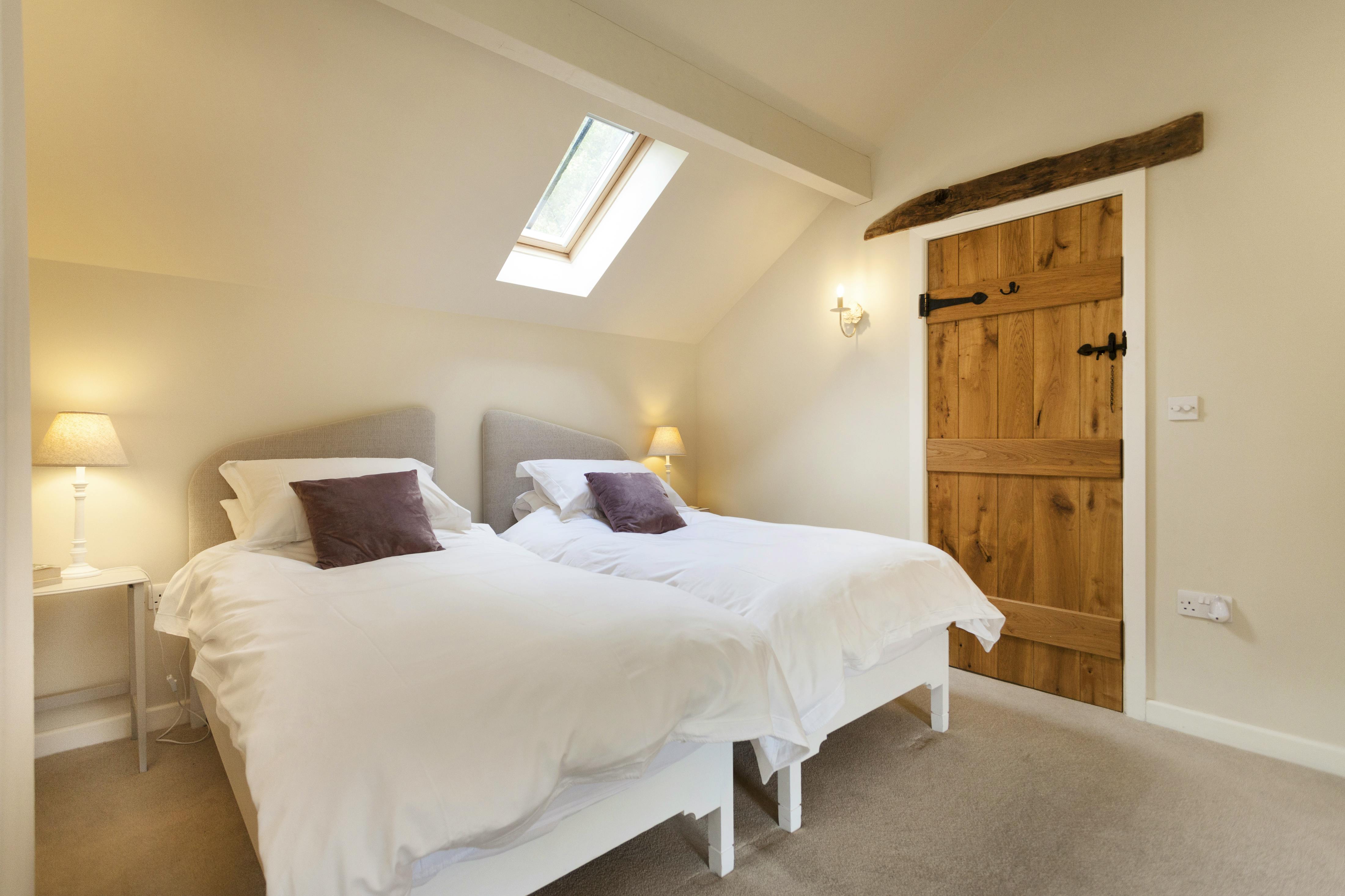 The twin room can also be a super king bed