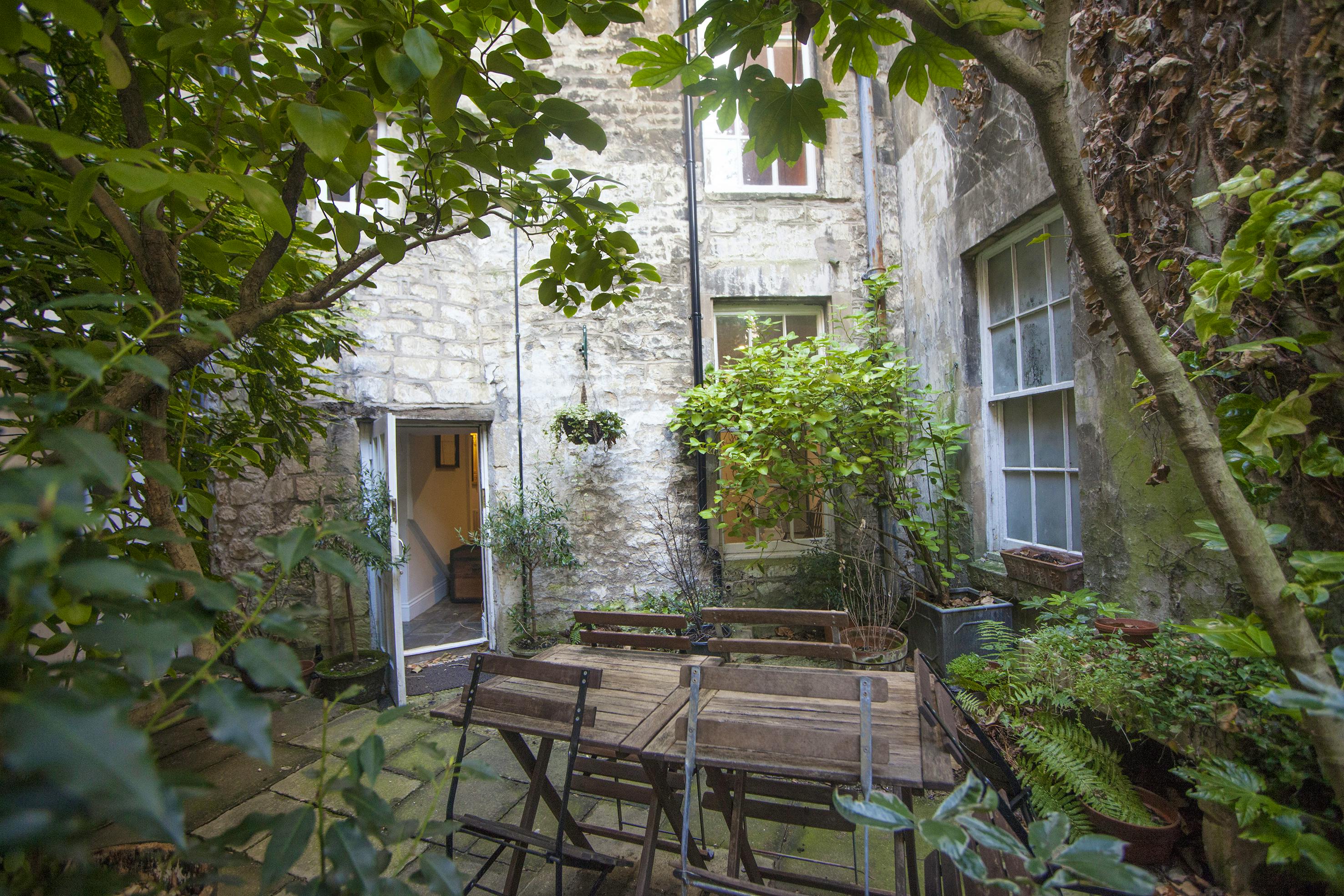 Courtyard not in use for groups (only families or bookings under 6 people)