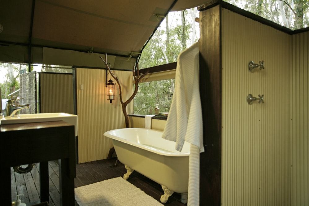 Paperbark Camp luxury Safari tents in Jervis Bay
