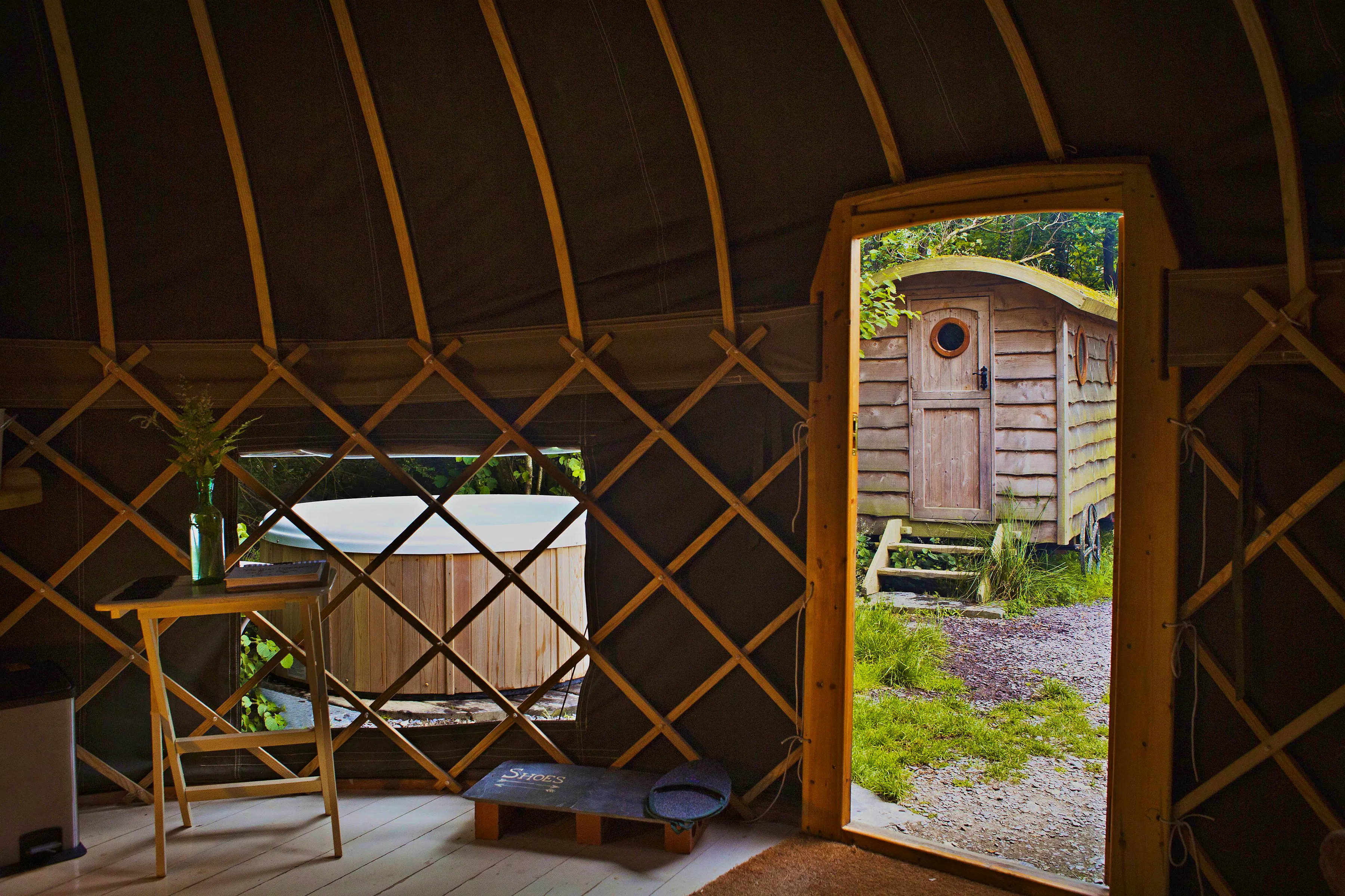 The Yurt Hideaway Stunning West Wales yurt with hot tub