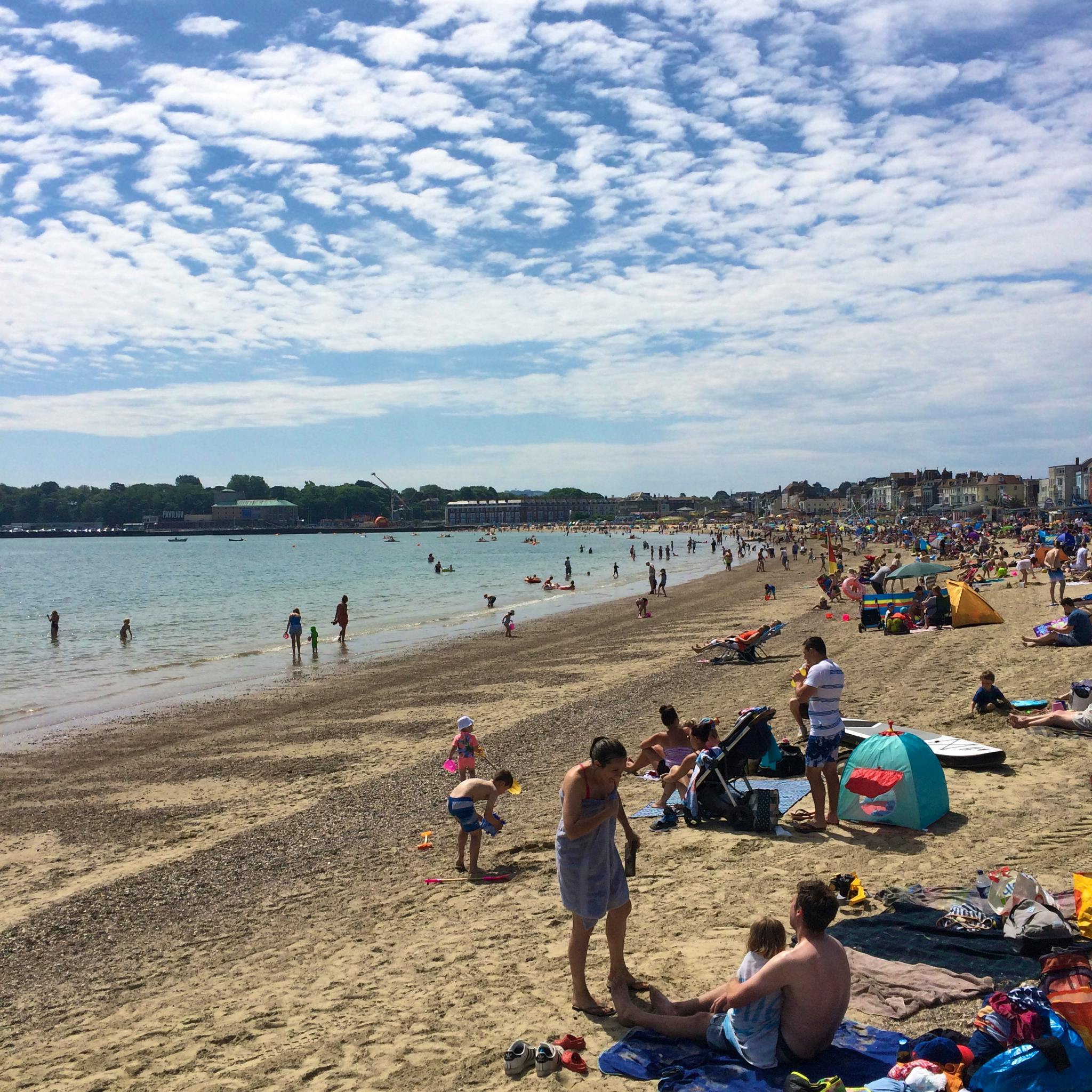 enjoy the sun on Weymouths Blue Flag winning sandy beach.