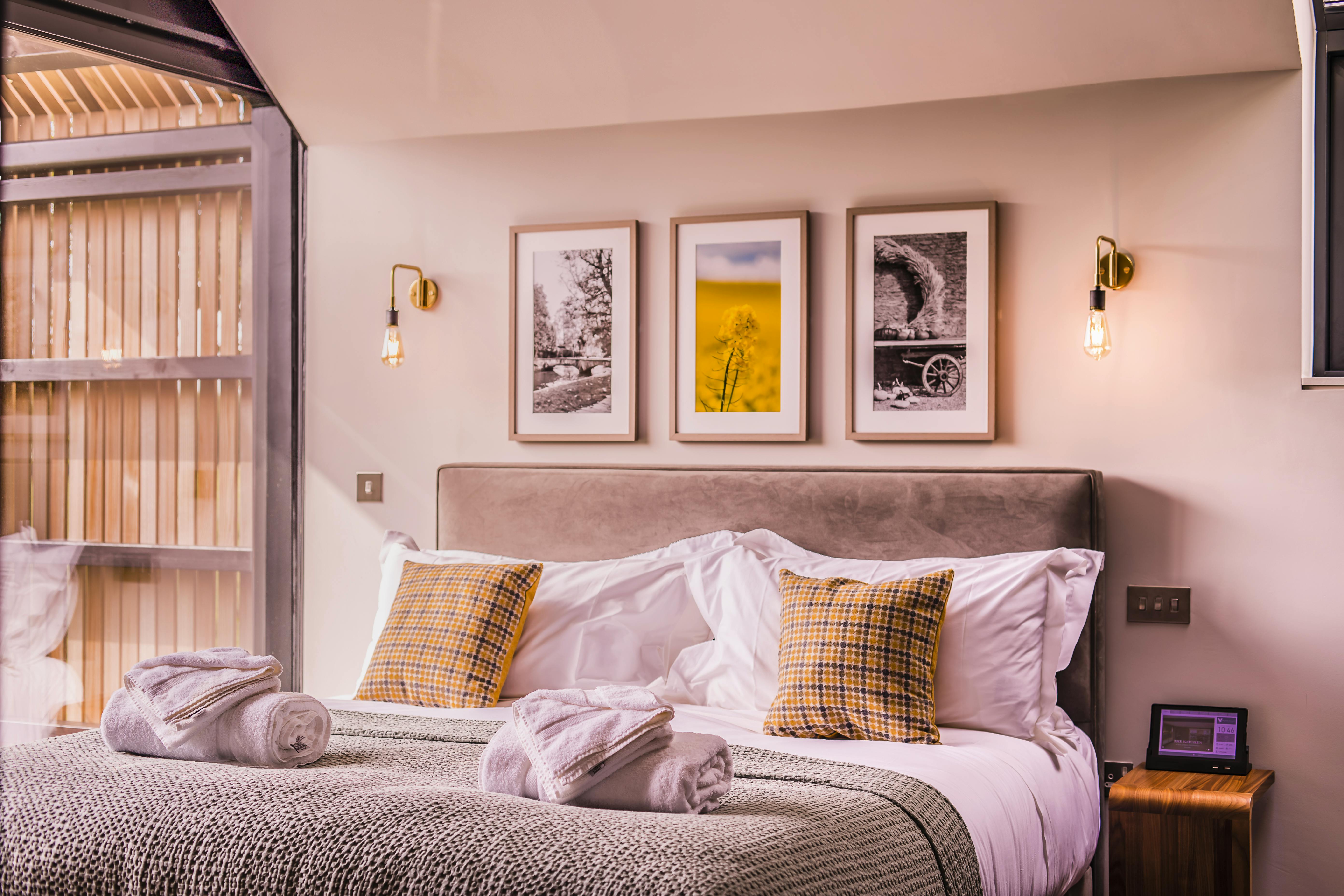 Crisp white linen - Kings size beds